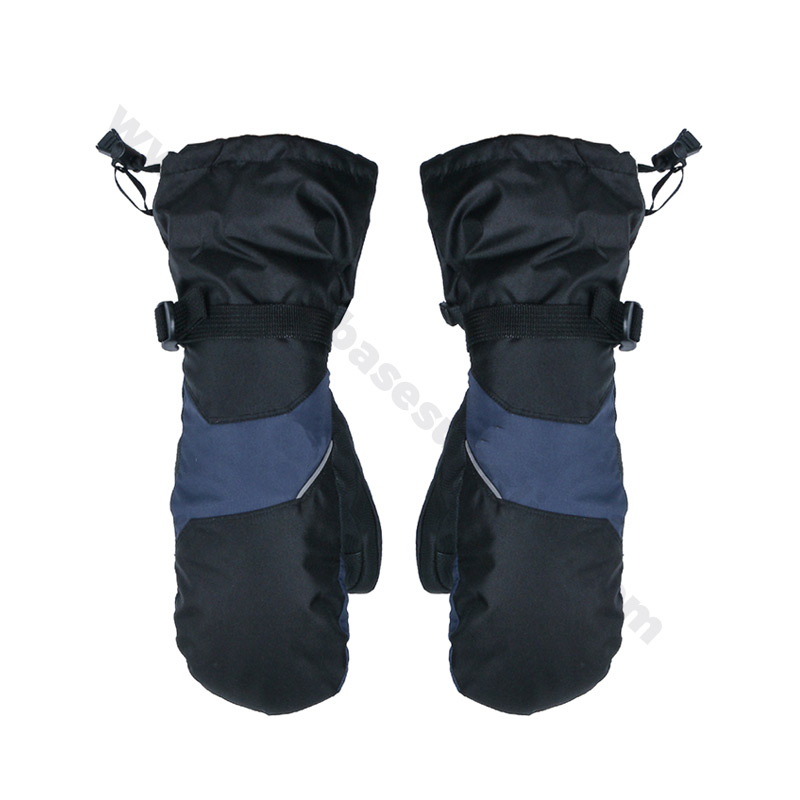 Men's Navy Blue Mittens - Waterproof, Breathable, and Touchscreen Compatible for Winter Sports
